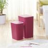 Cartoon Card Captor Sakura Pink Plastic Waste Bin With Lid Kitchen Household Cute Large Ashbin Bucket Creative Pressed Trash Can