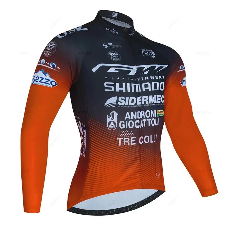 Gw Autumn Pro Team Cycling Jersey 19D Bib Set MTB Uniform Bicycle Clothing Quick Dry Bike Clothes Mens Long Cycling Wear