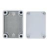 110*80*70mm Anschlussdose IP66 ABS-Kunststoff Elektrisches Projektgehäuse Grau mit Montageplatte Elektrische Box Industrielle Nutzung