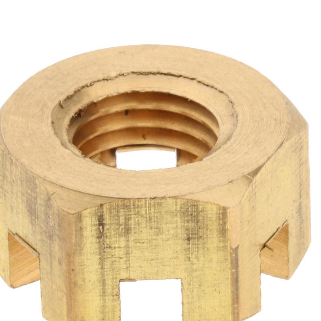 Durable Metal Outboard Nut Castle High Performance Engine Accessory Shaft Nut Gold for Yamaha 6 To 15HP