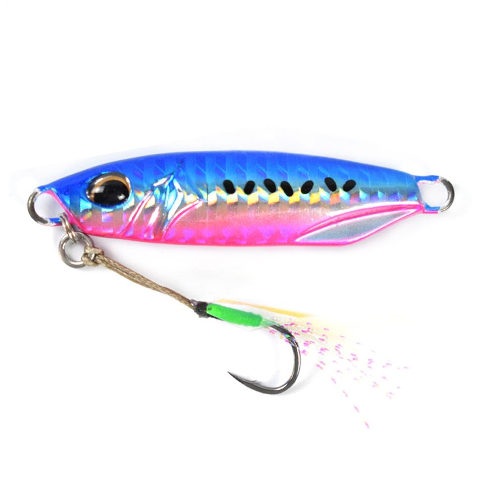 CCLURERS 6CM 30G High Quality Lead Fish Luminous Iron Plate Jigging Lure Long-Distance Asian Artificial Hard Bait Hooks for Carp