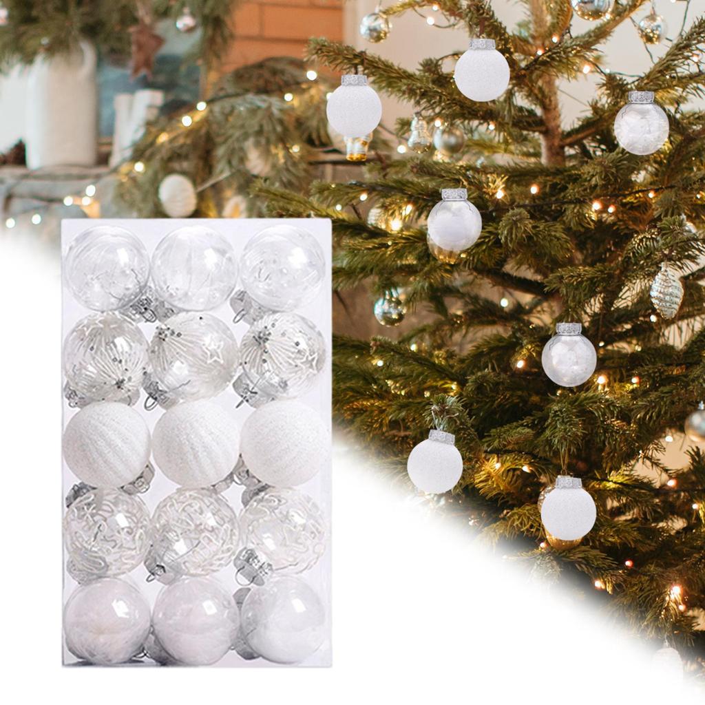 30Pcs Christmas Ball Ornaments Xmas Hanging Tree Decorations Pendants for Holiday Decor