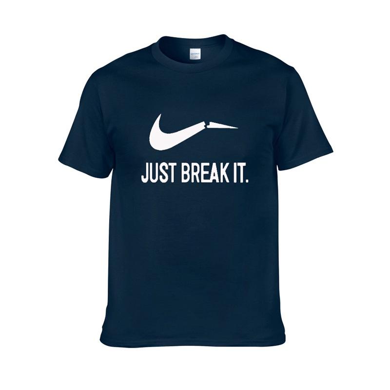 It Just Break Tshirt Men Streetwear Funny Summer Cotton Print Shirt Tops Tee