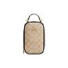 New Eva Artificial Leather Cell Phone Pouch Handbag Shoulder Bag Crossbody Bag Mini Women's Light Khaki & Brown CB852-IMUOH