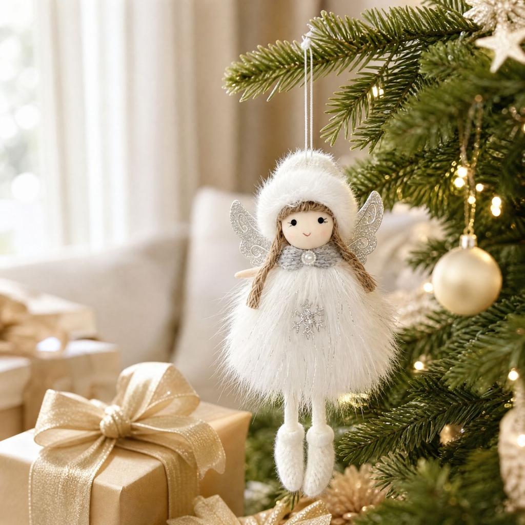 Plush Hanging Ornament for Christmas Tree Decoration Korean Doll Pendant