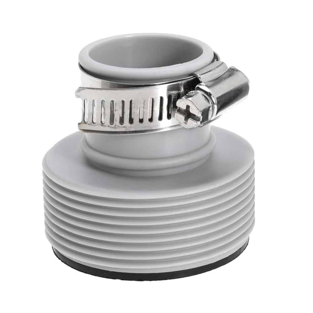 New 1.25 to 1.5 Pool Hose Adapter With Adjustment Hoop Type B Pool Hose Connector Rubber Metal Pool Filter Pumps Adapters