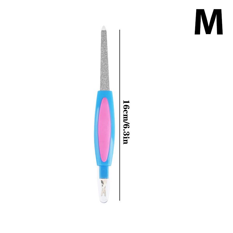 2In1 Dead Skin Remover Fingernail File Nail Art Fork Cuticle Remover Nipper Pusher Trimmer Metal Pedicure Nails Care Nail Tools