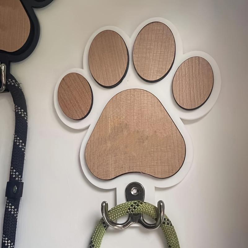 Stylish, Wooden Paw Print Wall Hooks, Polished Finish, Handmade Towel & Clothes Hangers Fit, Hooks, Bedroom Hooks, Cat Scratch Shapes