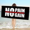 No Pain No Gain Big Microfiber Beach Towels Quick Dry Towel Sand Beach Towels Pool Towel For Travel Swim Pool Yoga