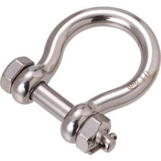 TRUSCO Stainless Steel Otafuku 1 Bolt-Mounting Shackle, Piece, TOBS-8
