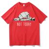 Funny At Walker Not Today T Shrits Unisexs Women Oversized Tee Shirts High Quality Aesthetic Short Sleeves Gothic Clothes Teenagers