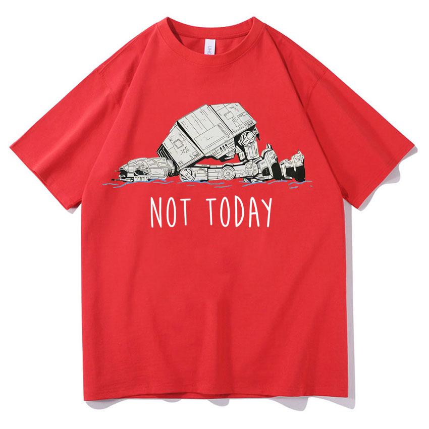 Funny At Walker Not Today T Shrits Unisexs Women Oversized Tee Shirts High Quality Aesthetic Short Sleeves Gothic Clothes Teenagers
