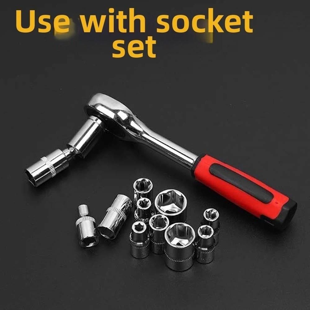 Durable 53PCS Repair Tool Kit Universal Joint Ratchet Wrench Suit  Auto Repair
