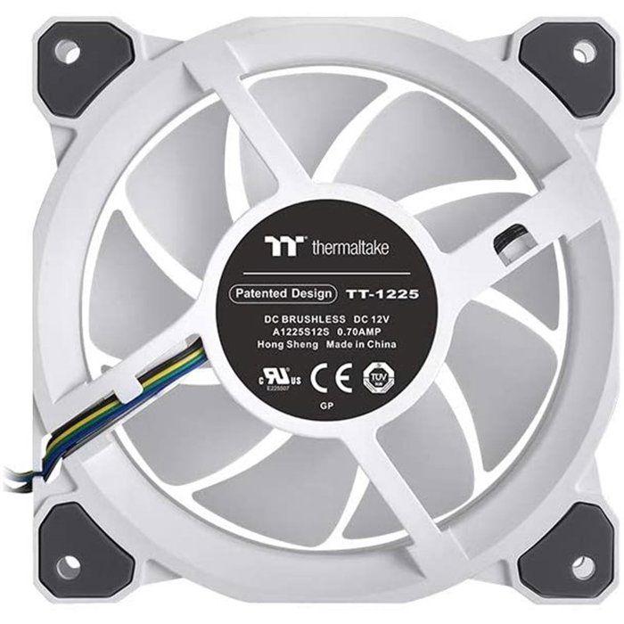 Thermaltake Riing Quad 12 RGB Radiator Fan TT Premium Edition 3 Pack - White/Case Fan - CL-F100-PL12SW-A