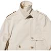 Uniqlo SS24 C Series Solid Color Double-Breasted Waist-Tie Long Sleeve Trench Coat Women Coats Natural 467151-30