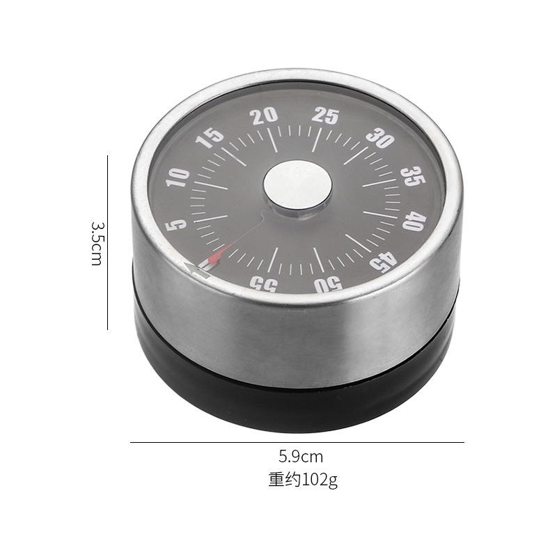 Mechanical Kitchen Timer, Stainless Steel Magnetic Design Baking Timer for Household Kitchen and Restaurant 2026