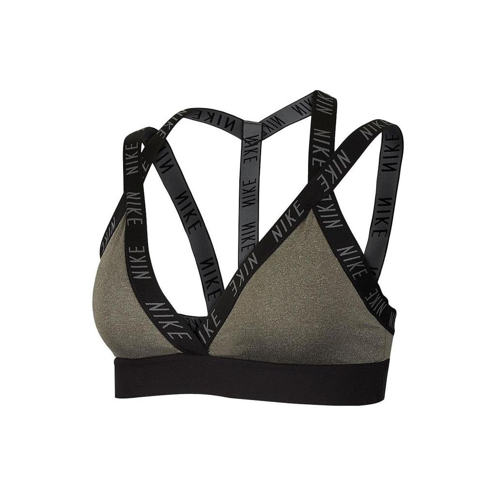 Nike Sportovní podprsenka s potiskem loga Indy Dámské spodní prádlo Šedá CT5236-091