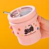 Leakproof Coffee Travel Mug Insulated Leakproof Drinking Cup Cute Stainless Steel Mug  Office