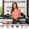 3-Piece Frying Pan Set: Free of harmful substances such as PFOA, compatible with induction and gas stoves, 3-layer marble coating, non-stick and easy