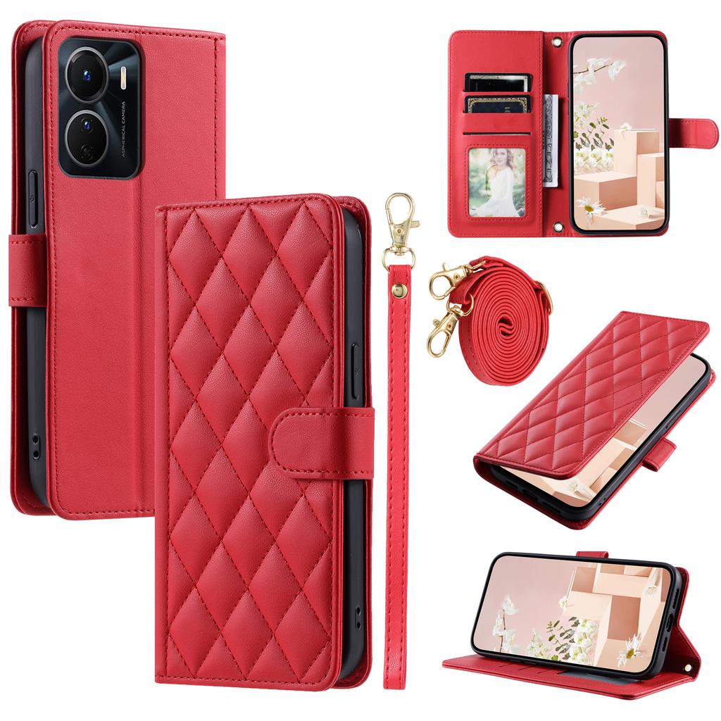 For vivo Y16 4G/Y56 5G/Y02s 4G Case Wallet Stand Flip Leather Phone Cover