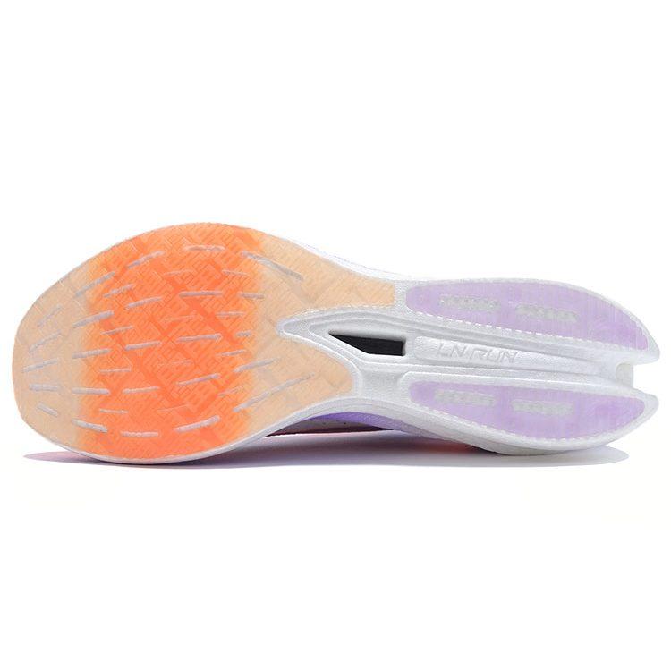 Li Ning Feidian 2 Elite Running Shoes Women's Low Top White Fluorescent/Grape Purple ARMR010-1