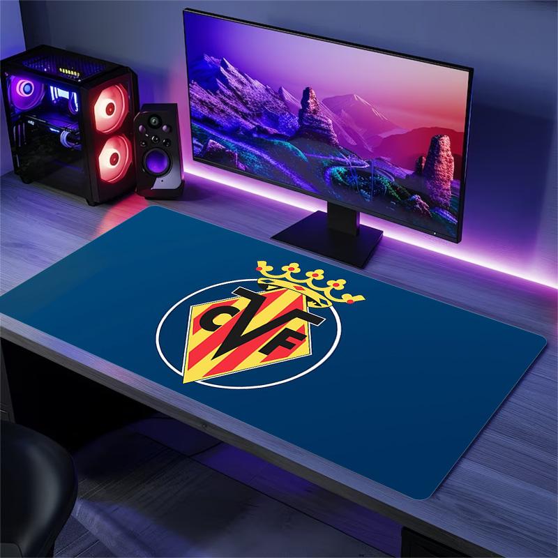 Villarreal Print Cushion Non-slip Laptop Tablet Big Mousepad XXL Mat Mini PC Playmat With Lock edge