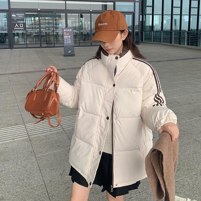 New cotton-padded clothes women's bread clothes stand-up collar students loose winter cotton-padded clothes thickened cotton-padded jackets trendy