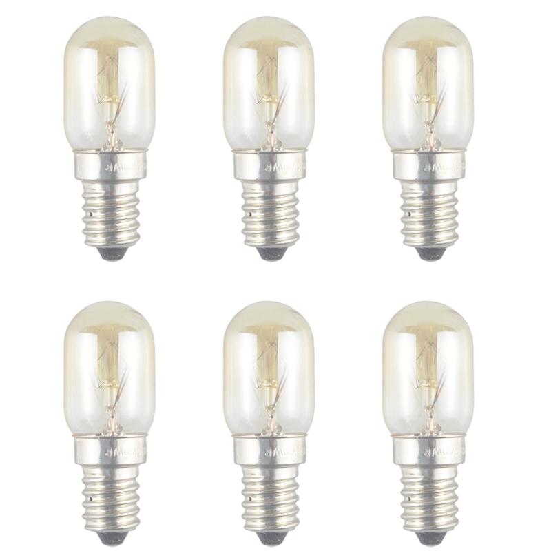 

6 Pack Multifuntional Microwave Bulb Microwave Light Bulb Oven Bulb 220V 20W Lamp Efficient Oven Light Suitable for Oven 1