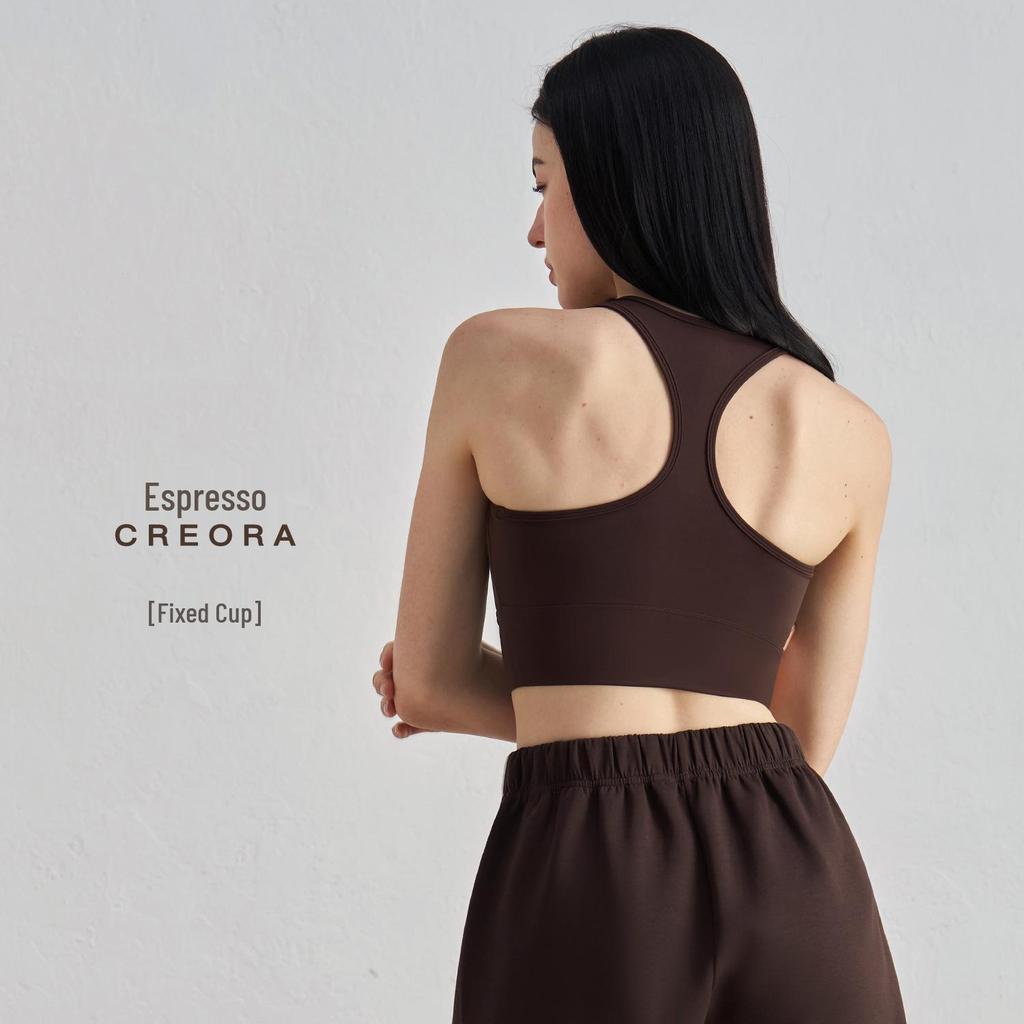 NU Racerback Sport-BH med Bröstinlägg - Yoga Fitness Topp