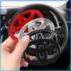1Pcs Car Steering Wheel Badge Decal Auto Styling Car Decoration Sticker For Toyota C-hr Prado Rav4 Yaris Hilux Prius Avensis Corolla Camry