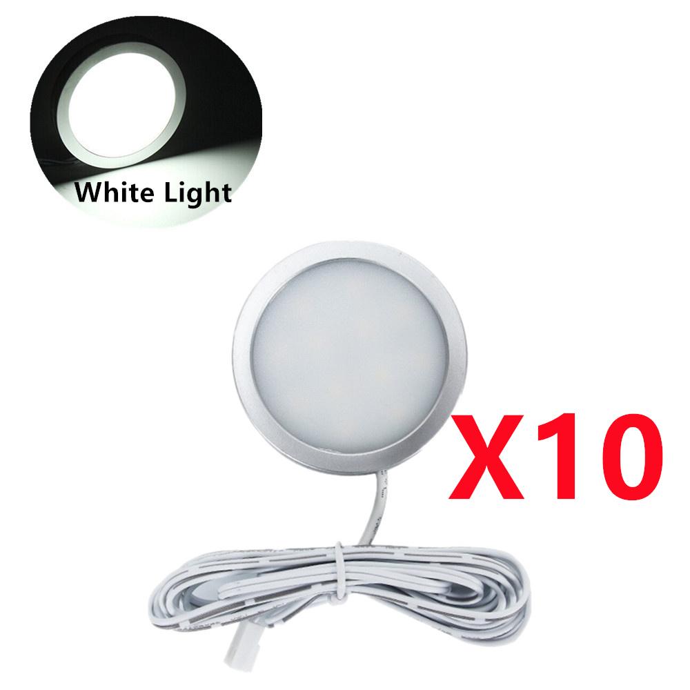 10PCS Car LED Interior Spot Light Down Ceiling Lamp 12V Camping Trailer Boat Lights for RV Trailer Caravan LED Reading Light