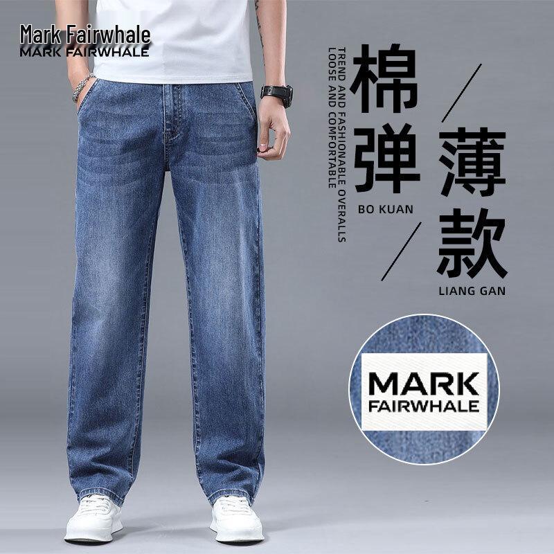 MARK FAIRWHALE Men s Summer 2026 Thin Cotton Stretch Straight Fit Jeans 38