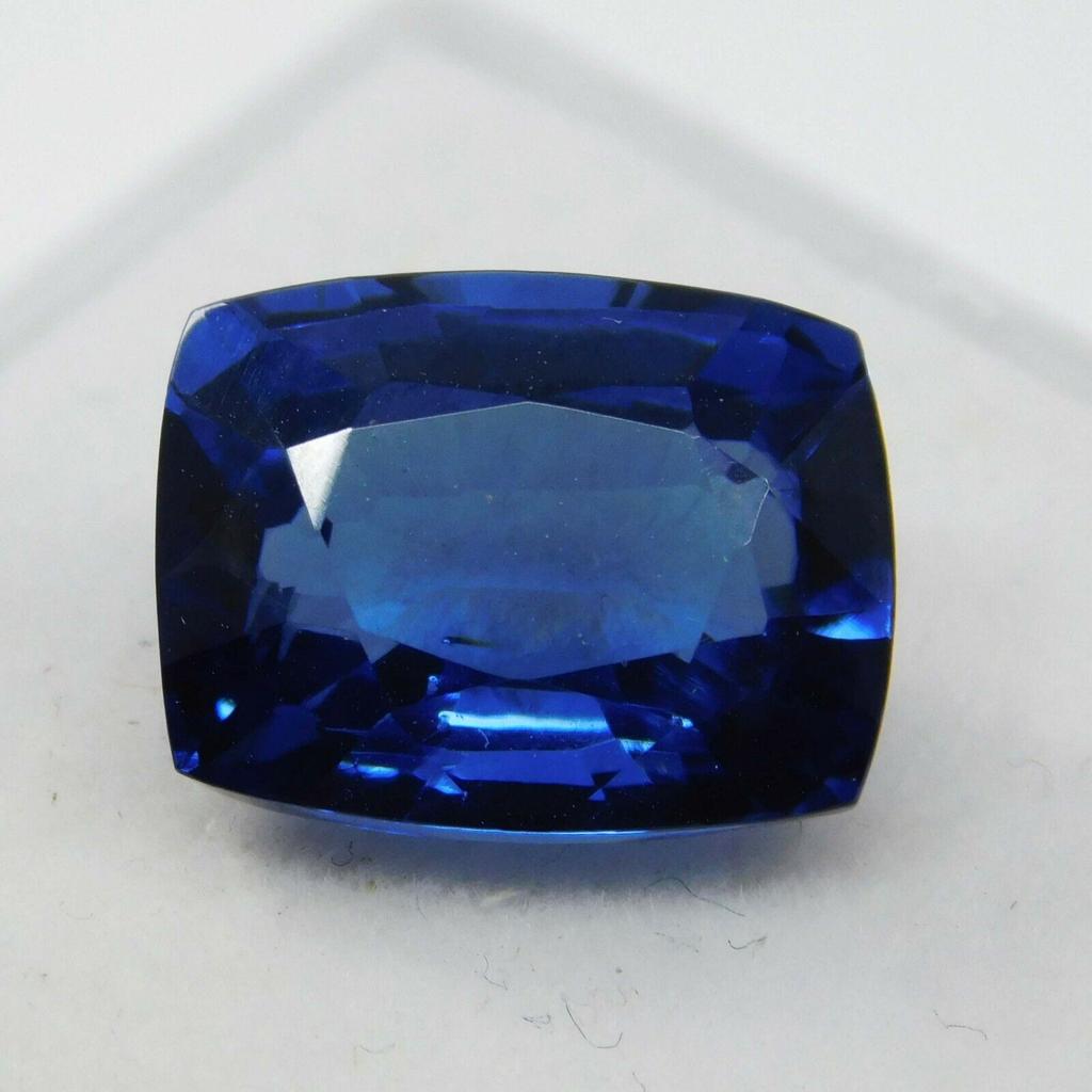 Natural Blue Tanzanite Loose Gemstone Cushion Cut 10 Ct Tanzania for Jewelry Making and Crafts