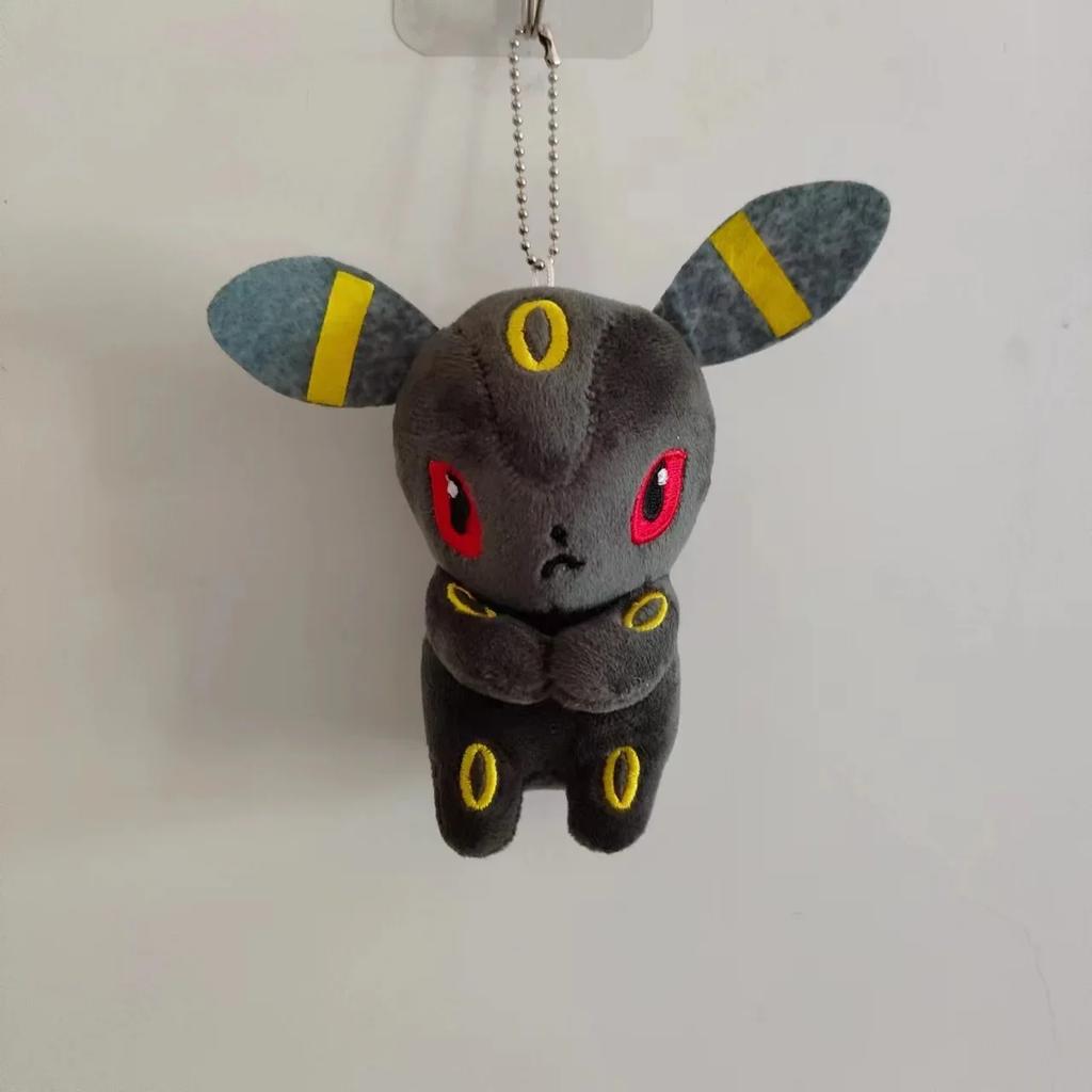 10pcs/set EeveeGlaceon SylveonLeafe Plush 10cm Soft Pendant Doll Toy Keychain Christmas Halloween Birthday Gift