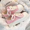 Ugly Cute Big Head Canvas Shoes Women's 2025 New Niche Original Design Sense Little White Shoes Milk Huhu Platform Casual Shoes