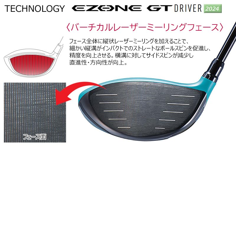 YONEX 2024 Mei Iwai Pro Model EZONE GT Right Driver GT TYPE REXIS Composite Graphite Shaft (Turquoise Blue) Type-S 9° (EZONE S) KAIZA-M
