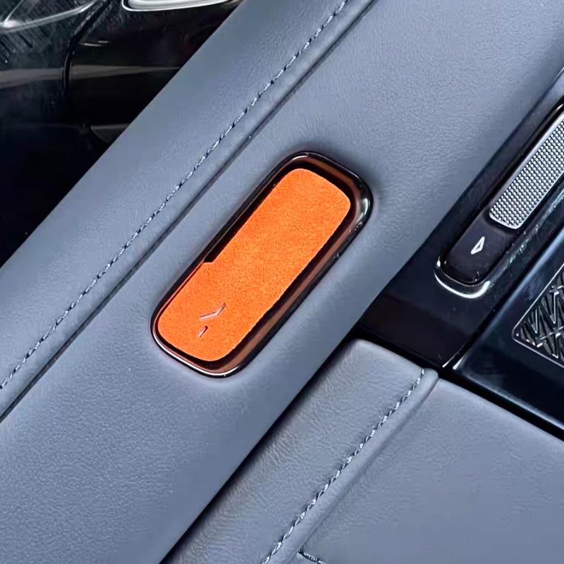 For Zeekr 9X 2025 2026 Door Switch Button Suede Protective Sticker Interior Parts Accessories