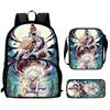 One Piece 3 In 1 Lightweight Adjustable Front Pocket School Backpack Set With Crossbody Bag Pencil Case For Boys Girls Ages 6-10