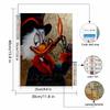 5D DIY Diamond Art Painting Kits for Adults, Donald Duck Wearing Glasses Full Round Crystal Diamond Kits for Beginner for Home Wall Decorate