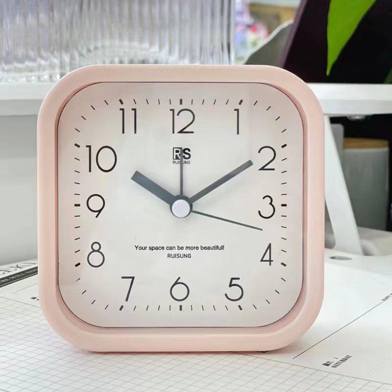 Square simple three-dimensional fashion home decoration alarm clock student digital creative alarm clock small alarm clock