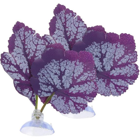 balacoo Betta Fish Toys 2 Pack Betta Fish Hammock- Betta Fish Leaf Pad, Silk Betta Leaf Hammocks Pad Lounger Toys, Plastic Aquarium Plants