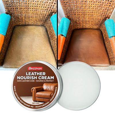 Möbelbalsam für Leder - Polierer, Feuchtigkeitsspender und Restaurator für Sofas und Möbel - Lederpflegemittel