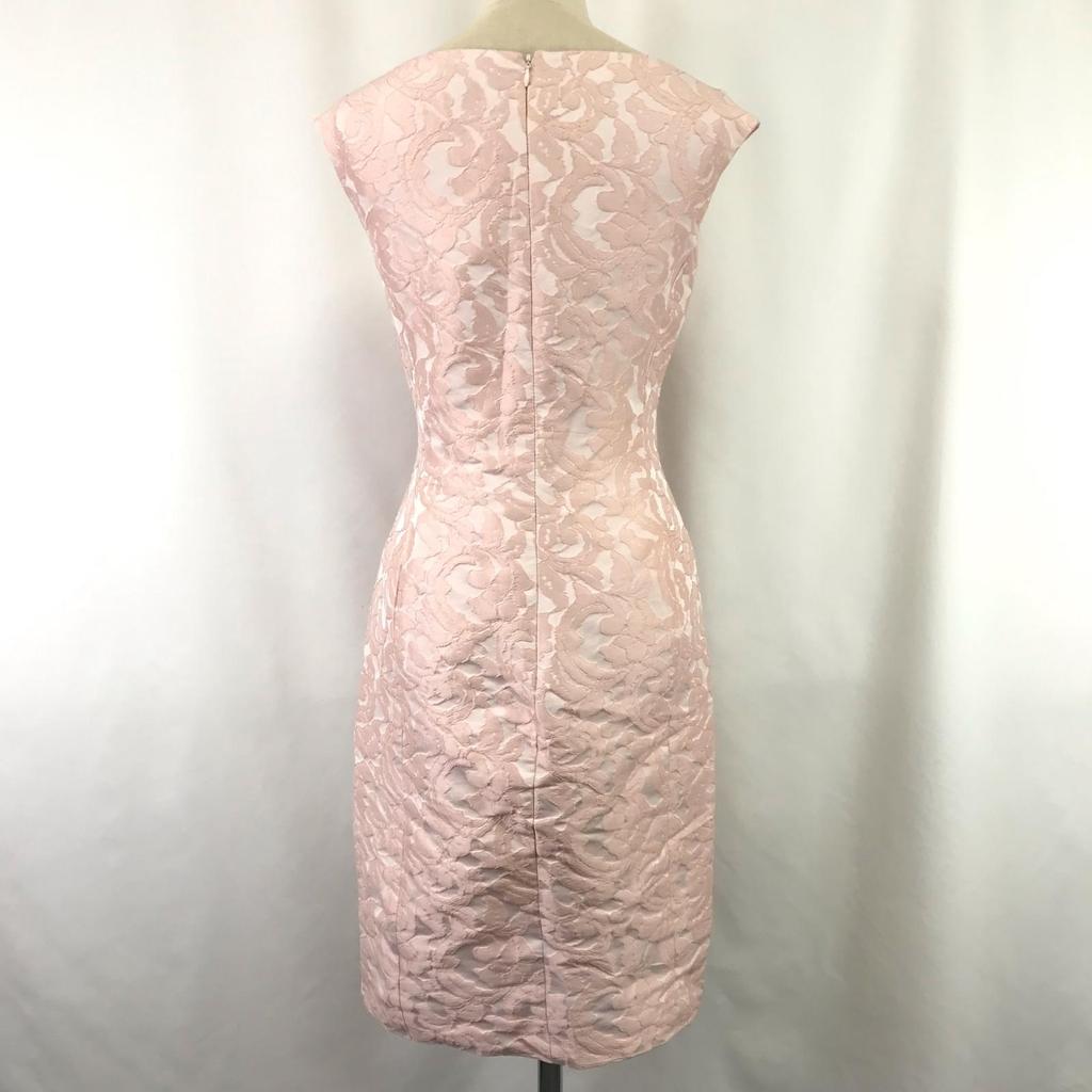 LAUREN RALPH LAUREN Sleeveless Tight Dress [0 / XS / Knee Length / Pink Floral](USED)