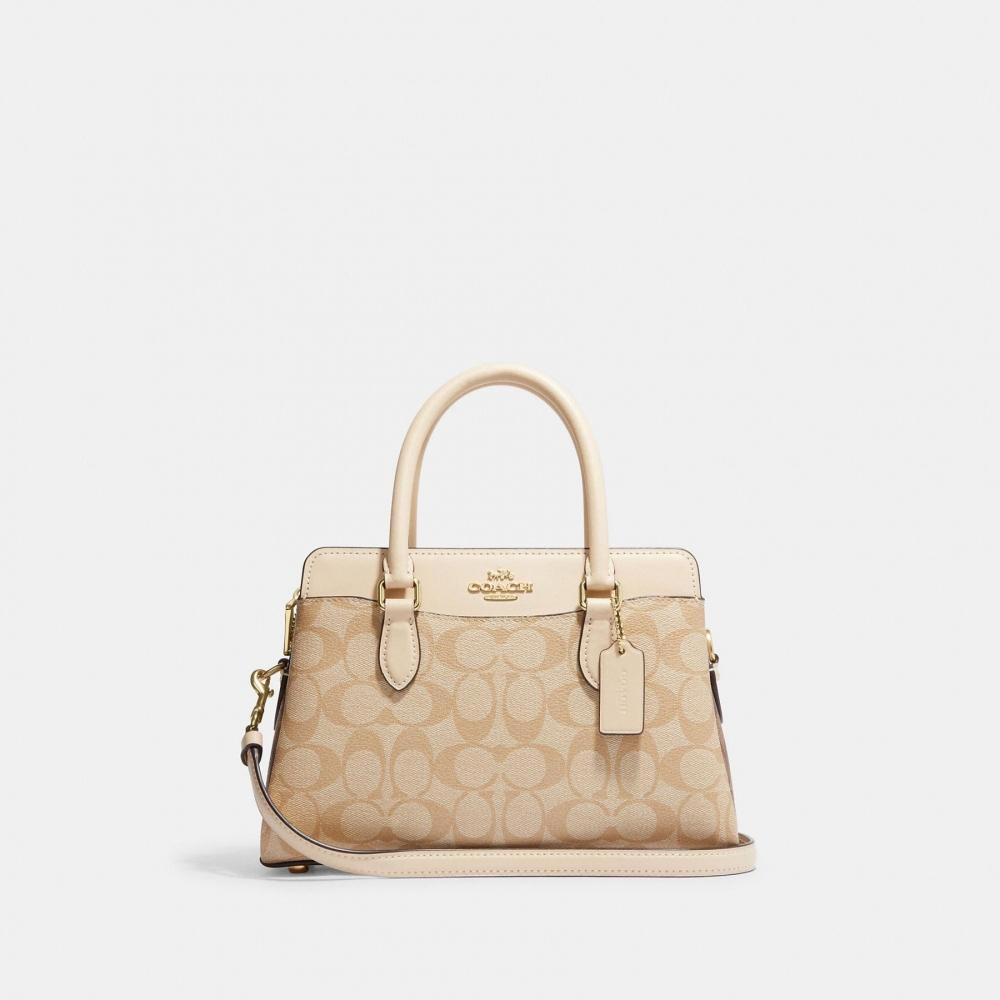 

Сумка Coach Mini Darcie из канвы Blocked Signature