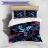 Set Lenzuola Stampato Calcio Crystal Palace 3 Pezzi, Comodo Set Copripiumino per Camera da Letto Amico della Pelle