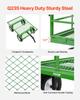 Steel Garden Cart 1200lbs Capacity Heavy Duty Wagon Cart 13in Tires