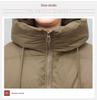 Women's Mid-Length Down Jacket 2024: Winter Loose Fit Plus Size Thickened White Duck Down Coat for Middle-Aged Moms