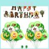 Delightful Safari Theme Party Decorations Featuring 23/25 Pcs Jungle Animal Balloons For Joyful Events