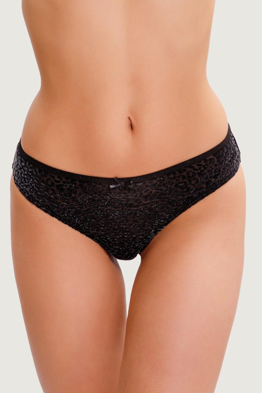 

Трусики сліп Jadea (71664) 3(M) прозорий колір чорний