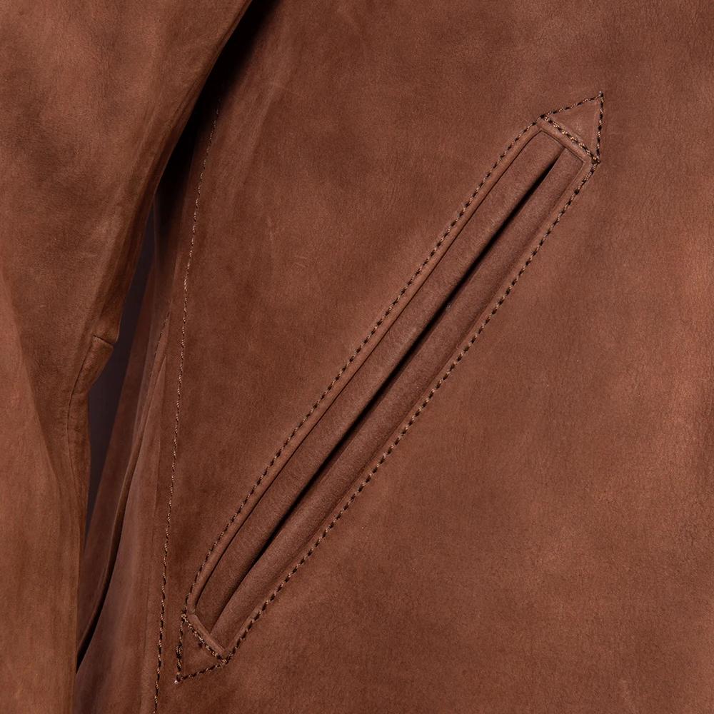 Brown Cow Leather Jackets Men Genuine Leather Einstein Coat Slim Fit Jacket Man Business Clothes Autumn